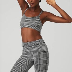 ALO Jacquard Glenplaid Gratitude Bra